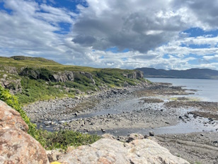 Overlook of a Rocky Beach